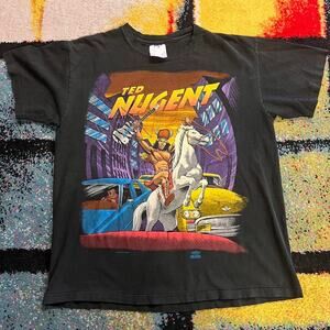 Ted Nugent 1993 Winterland There's Only One Ted Nugent Medium Vintage Band Tee